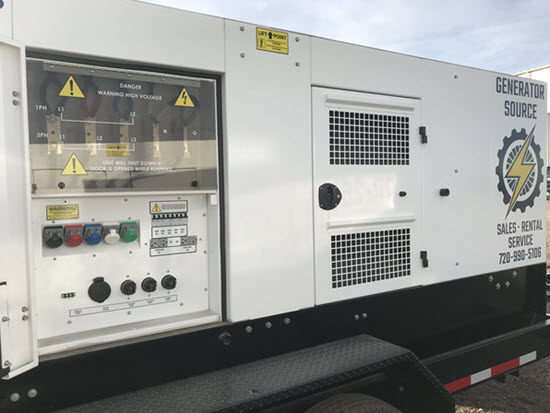 Generator with Voltage Warning Signs