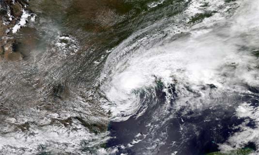 Satellite Image of Hurricane Harvey
